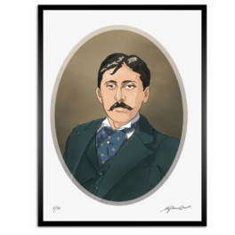 Estampe Portrait de Marcel Proust