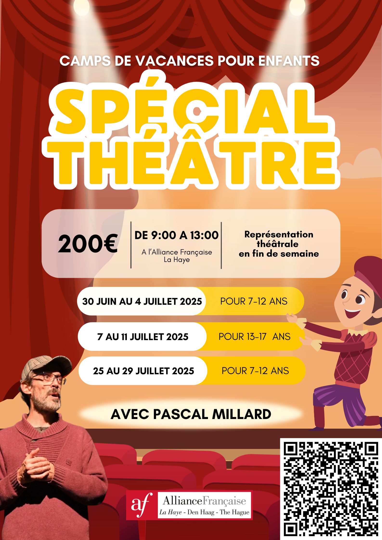 Camps de vacance Théâtre QR CODE