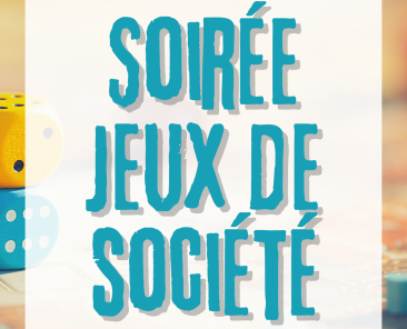 Affiche Annonce Soirée Jeux de Société Moderne Beige Vert Bleu