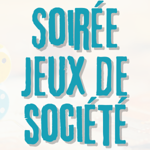 Affiche Annonce Soirée Jeux de Société Moderne Beige Vert Bleu