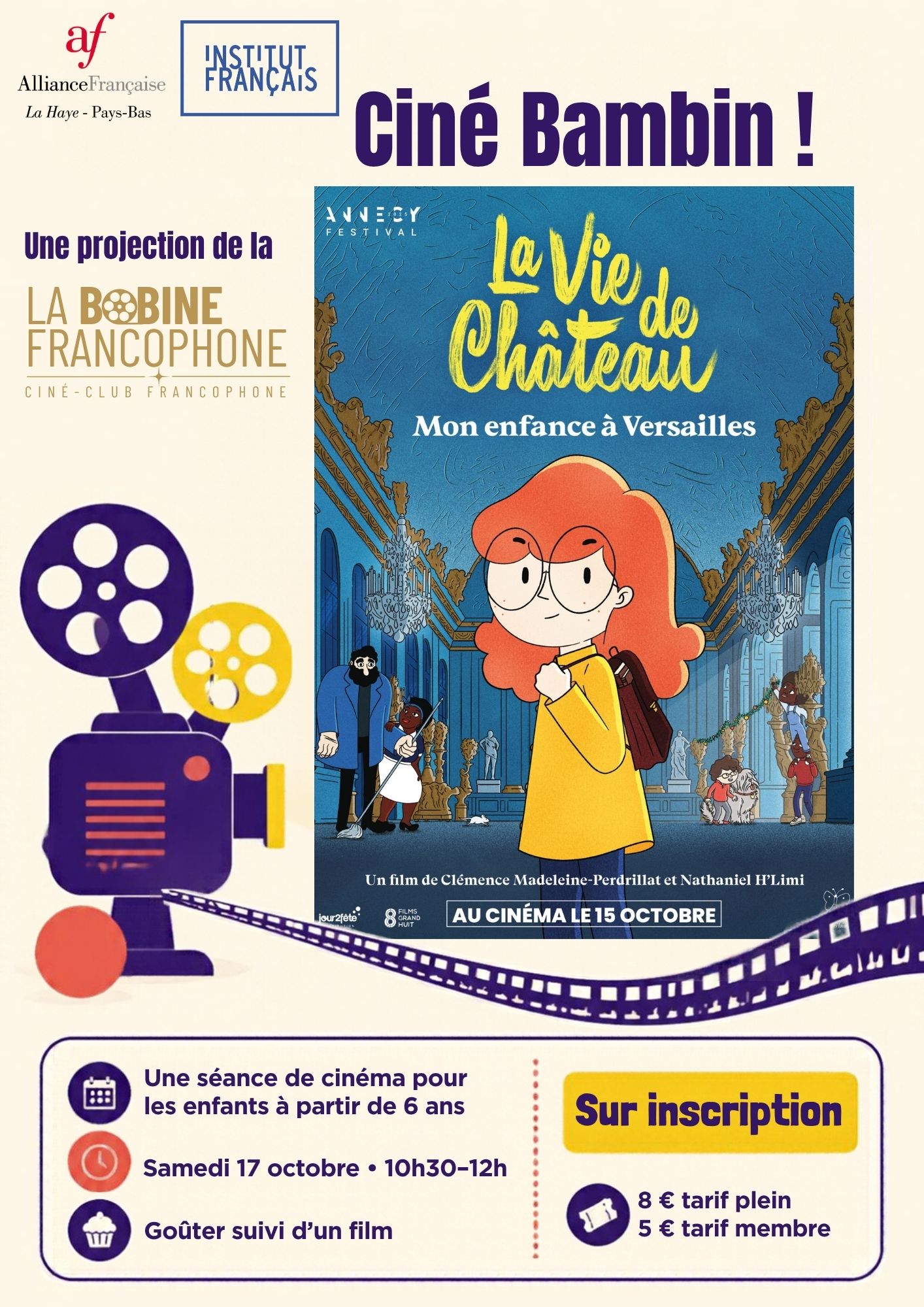 Atelier ciné bambin Séance de cinéma pour les enfants à partir de 6 ans